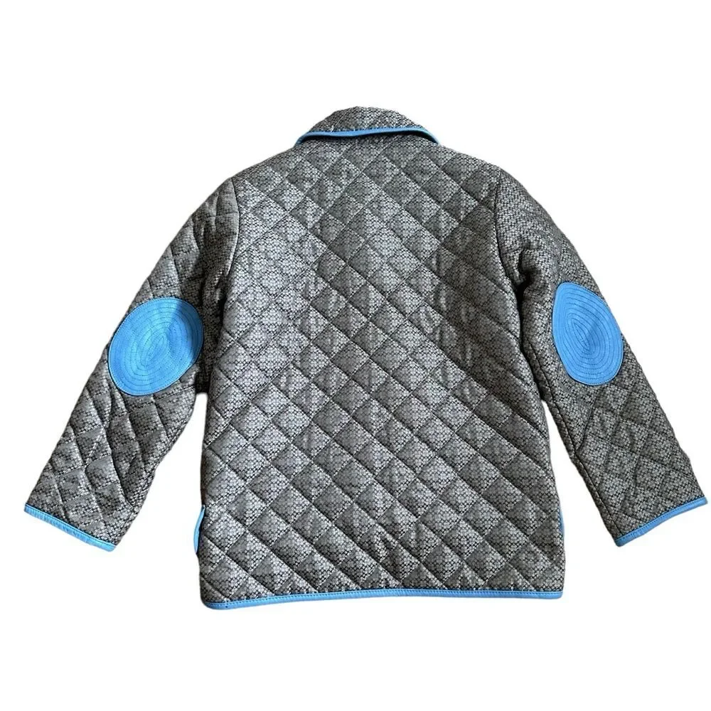 Coach  Signature C Quilted Logo Jacket - Brown, Blue, Size M